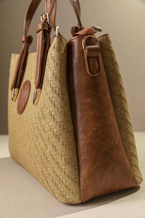 Τσάντα Γυναικεία Χειρός Ψάθα Fragola KA19 Μπεζ