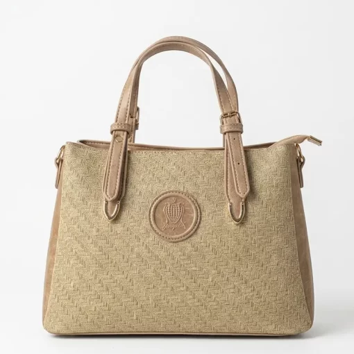 Τσάντα Γυναικεία Χειρός Ψάθα Fragola KA19 Εκρού