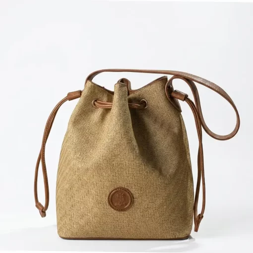 Γυναικεία Τσάντα Πουγκί Fragola Ψάθινη Μπεζ KA22 straw