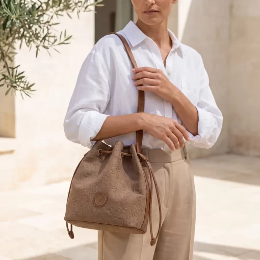 Γυναικεία Τσάντα Πουγκί Fragola Καφέ KA22