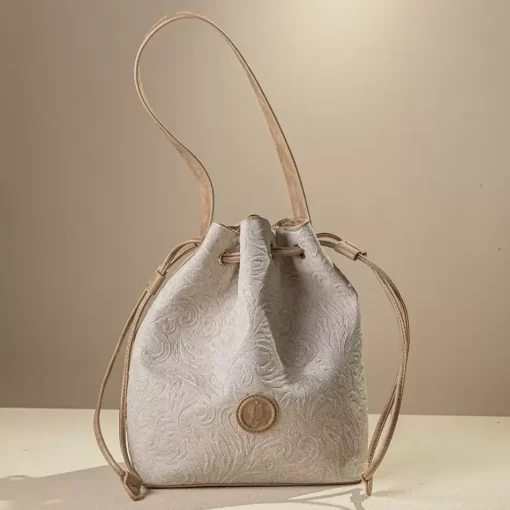 Γυναικεία Τσάντα Πουγκί Fragola Εκρού KA22