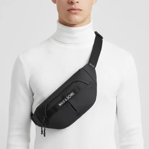 Ανδρική Τσάντα Μέσης Maui & Sons 2768 Μαύρο