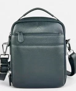 Δερμάτινη Ανδρική Τσάντα Ώμου/Χειρός Calfnero M402732 Μαύρο