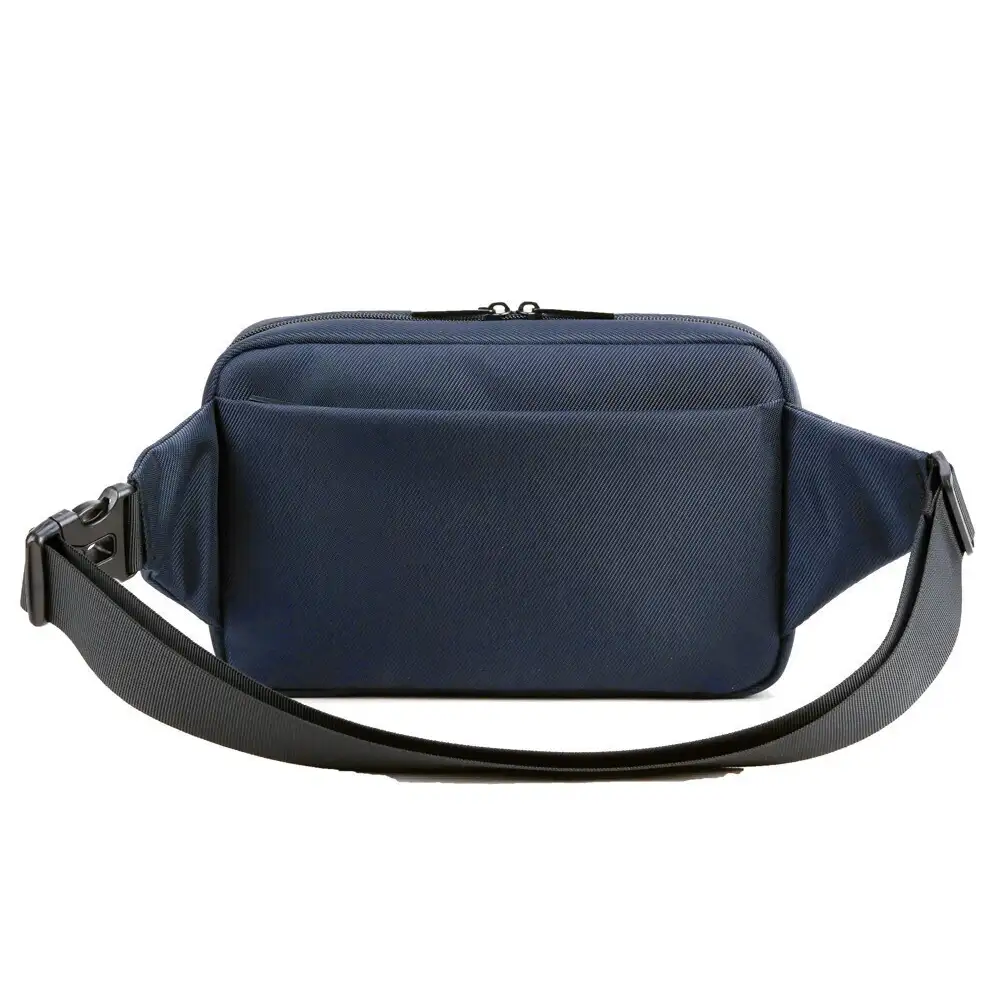 Ανδρική navy blue τσάντα μέσης Nautica N2762 με τρεις θήκες.