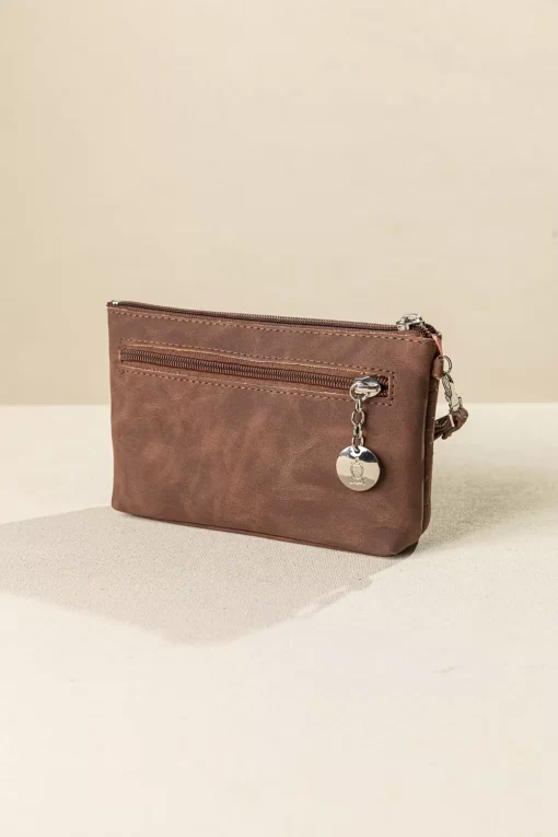 Fragola Πορτοφόλι – Νεσεσέρ Χειρός Με Αποσπώμενη Χειρολαβή PC014CR-cognac-creatures