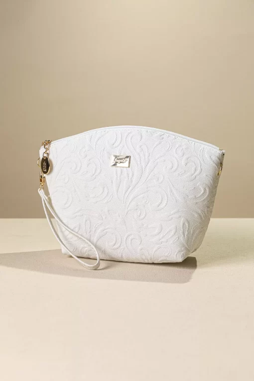 Γυναικείο Τσαντάκι Νεσεσέρ Χιαστί Fragola PC018Art Εκρού