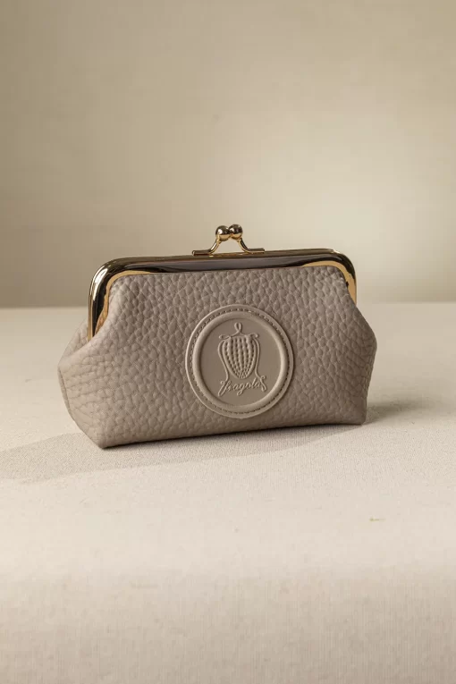 Κερματοθήκη πορτοφολάκι με στόμιο PC03-C-beige