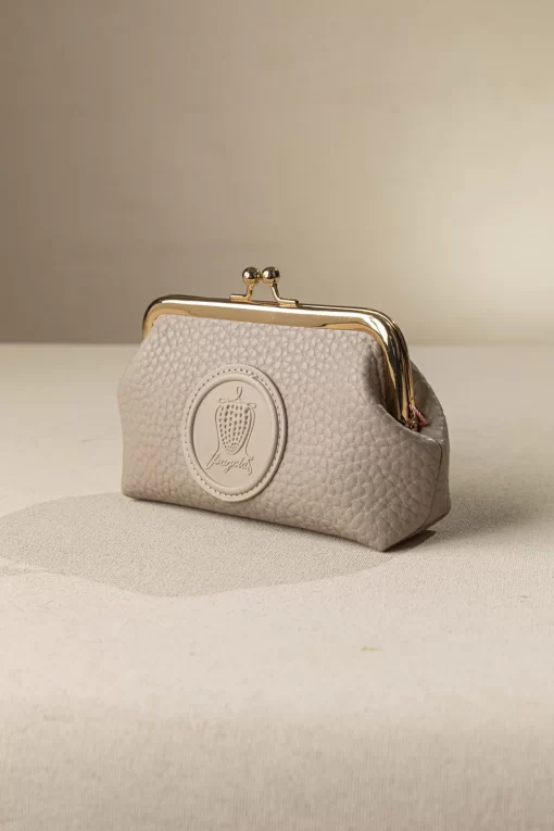 Κερματοθήκη πορτοφολάκι με στόμιο PC03-C-beige
