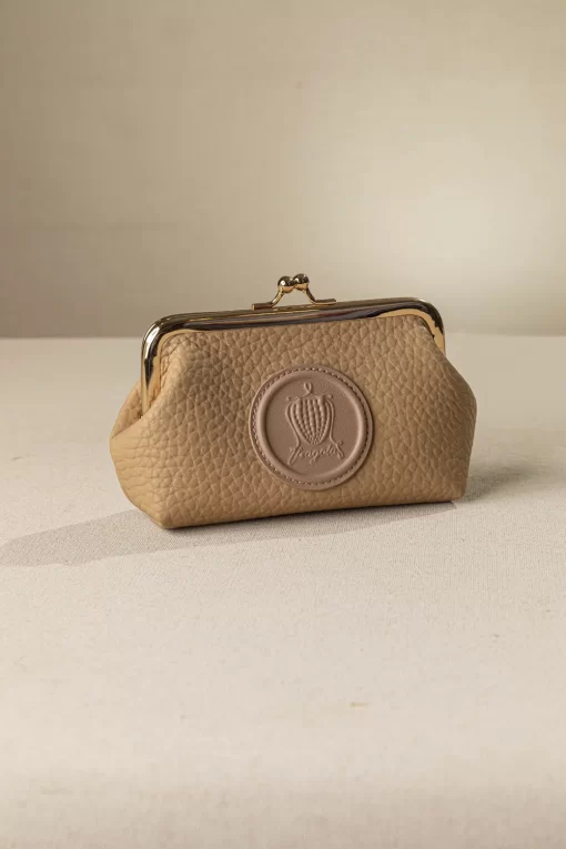 Κερματοθήκη πορτοφολάκι με στόμιο PC03-C-camel