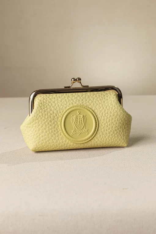 Κερματοθήκη Πορτοφολάκι με Στόμιο Ανοιχτό Κίτρινο PC03-C