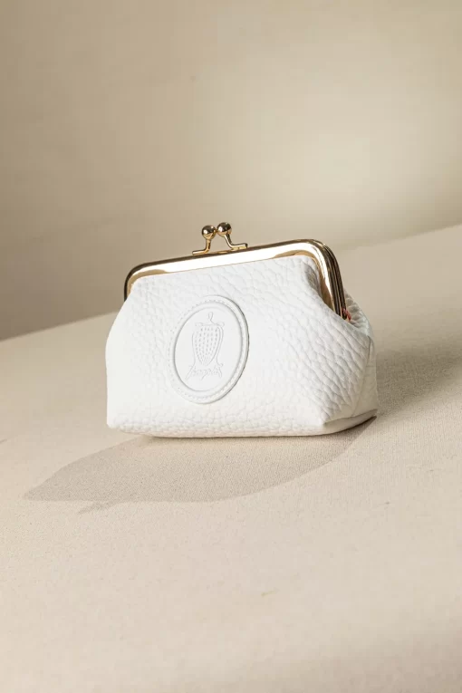 Κερματοθήκη Πορτοφολάκι με Στόμιο Άσπρο PC03-C