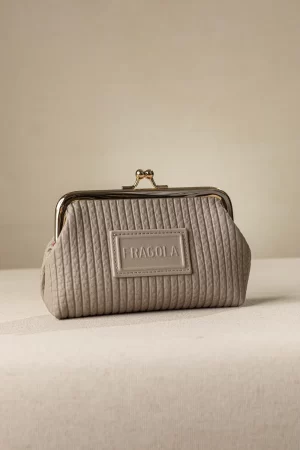 Fragola Κερματοθήκη πορτοφολάκι με στόμιο PC03-S-beige