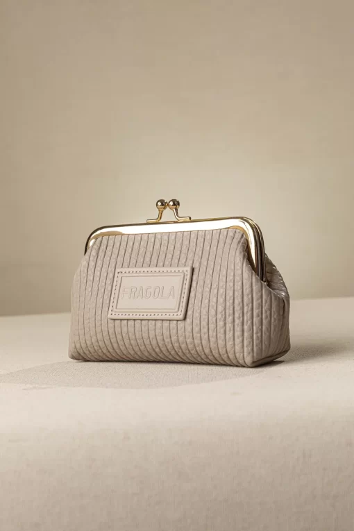 Κερματοθήκη πορτοφολάκι με στόμιο PC03-S-beige