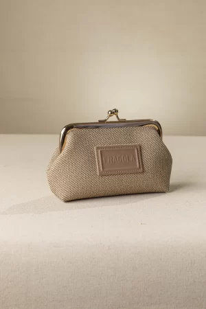 Fragola Κερματοθήκη πορτοφολάκι με στόμιο PC03-T-beige