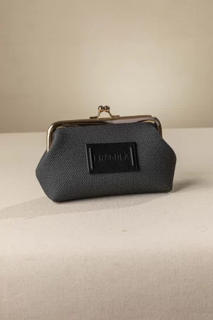 Fragola Κερματοθήκη πορτοφολάκι με στόμιο PC03-T-black