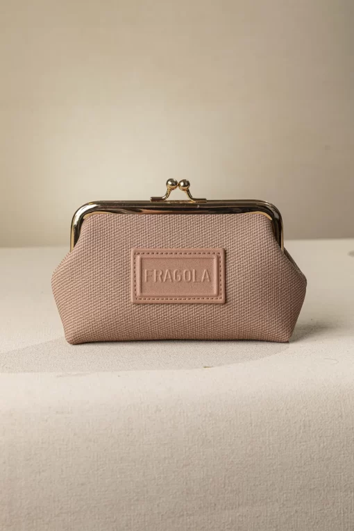 Κερματοθήκη Πορτοφολάκι με Στόμιο Ροζ PC03-T