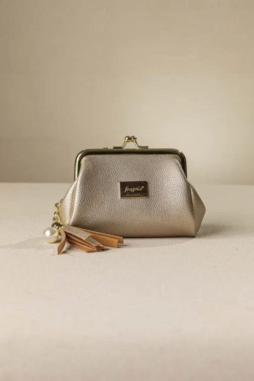 Κερματοθηκη Πορτοφολάκι με Στόμιο Χρυσό PC05