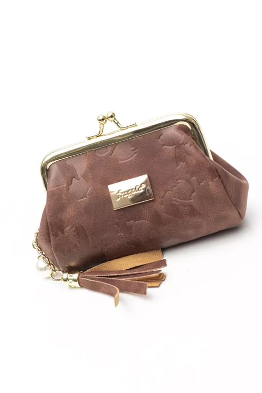 Κερματοθήκη πορτοφόλι με στόμιο PC05CR-cognac-creatures