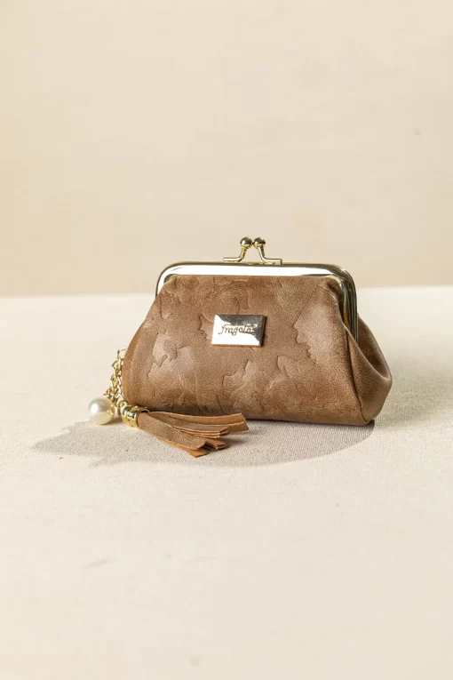 Fragola Κερματοθήκη Πορτοφόλι Με Στόμιο PC05CR-light-brown-creatures