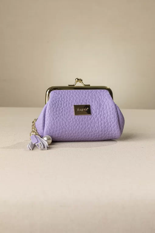 Κερματοθηκη Πορτοφολάκι με Στόμιο Μωβ PC05-F