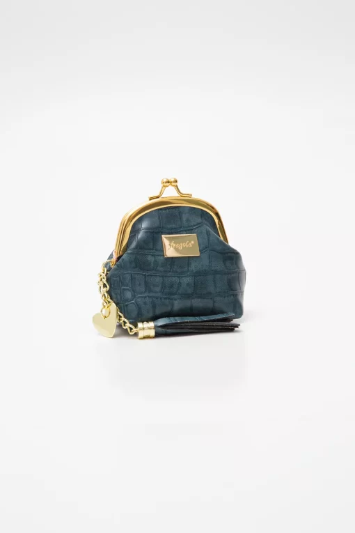 Fragola Κερματοθήκη Πορτοφολάκι Με Στόμιο PC08-1-green-croco