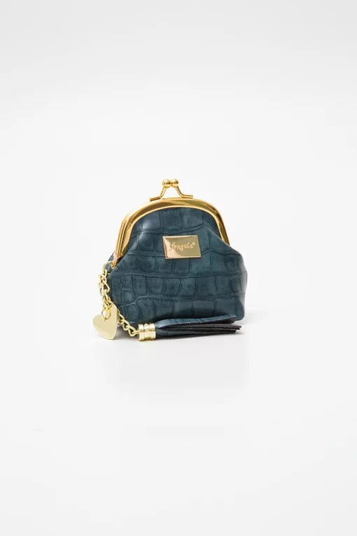 Fragola Κερματοθήκη Πορτοφολάκι Με Στόμιο PC08-1-green-croco