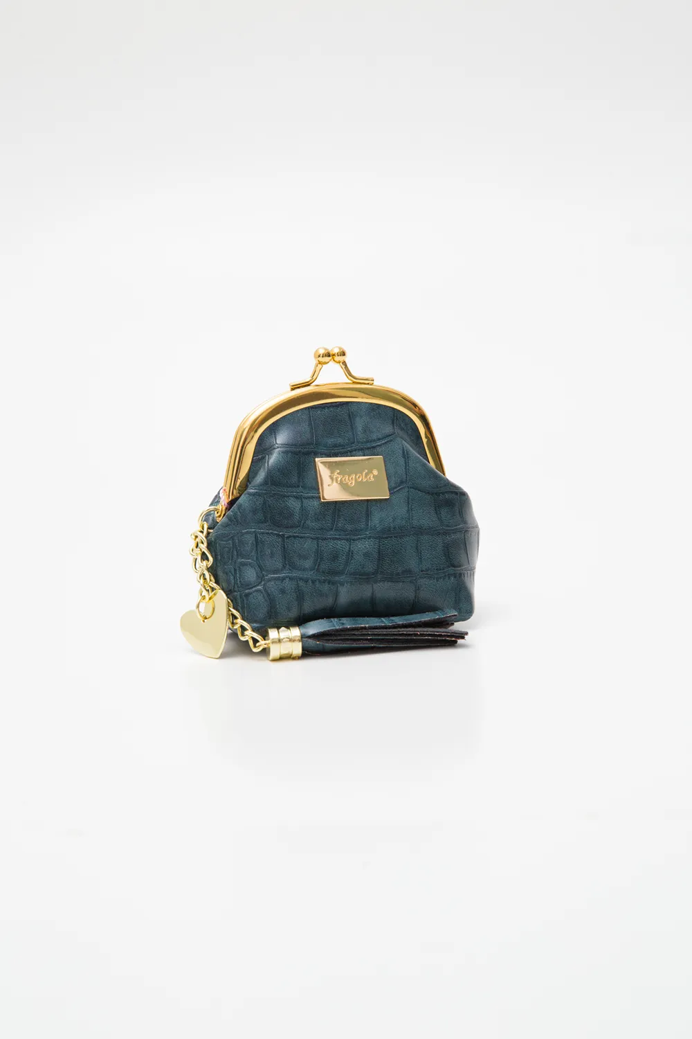 Fragola Κερματοθήκη Πορτοφολάκι Με Στόμιο PC08-1-green-croco