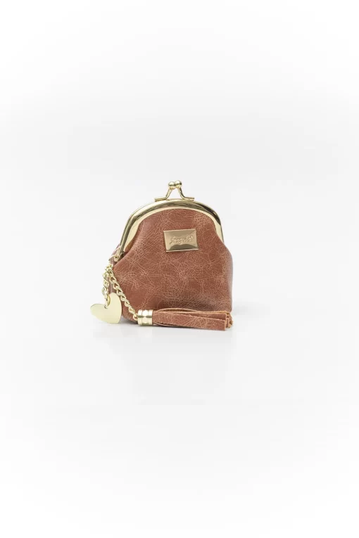 Fragola Κερματοθήκη Πορτοφολάκι Με Στόμιο PC08-1-light-brown-vintage