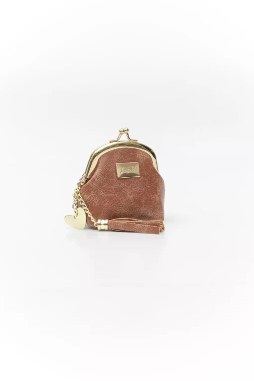 Fragola Κερματοθήκη Πορτοφολάκι Με Στόμιο PC08-1-light-brown-vintage