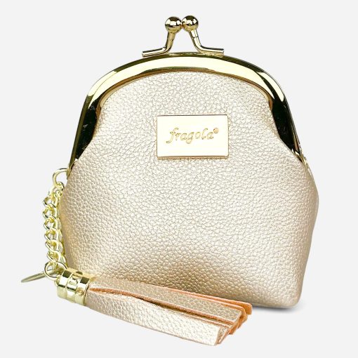 Κερματοθηκη Πορτοφολάκι με Στόμιο Χρυσό PC08-1