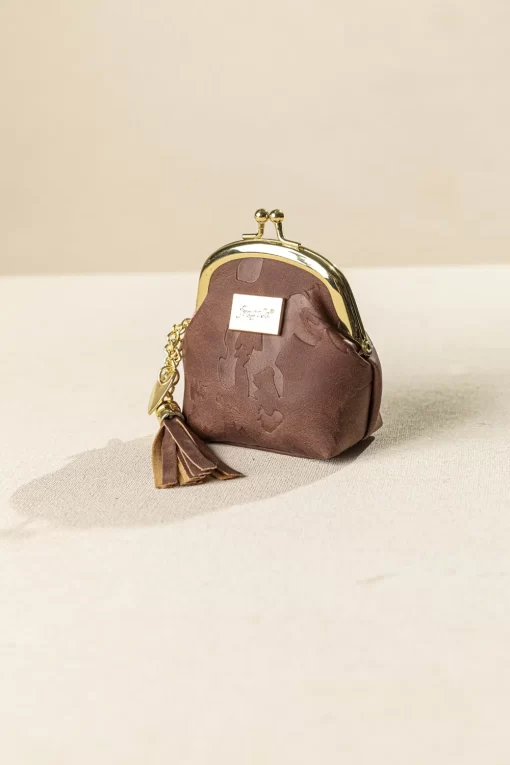 Fragola Κερματοθήκη Πορτοφολάκι Με Στόμιο PC08-1CR-cognac-creatures