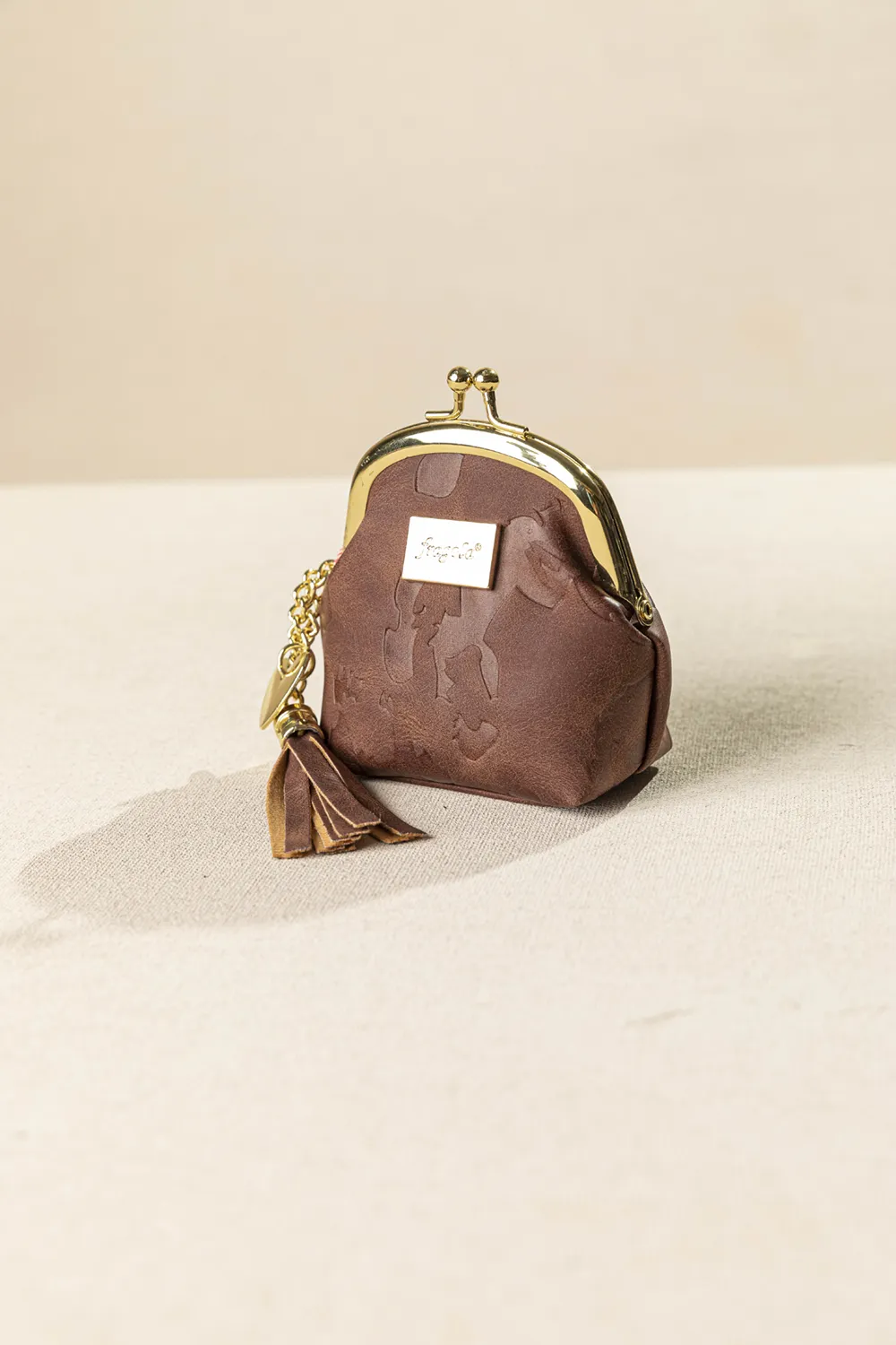 Fragola Κερματοθήκη Πορτοφολάκι Με Στόμιο PC08-1CR-cognac-creatures