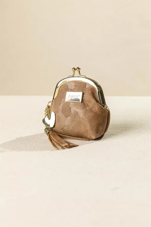 Fragola Κερματοθήκη Πορτοφολάκι Με Στόμιο PC08-1CR-light-brown-creatures