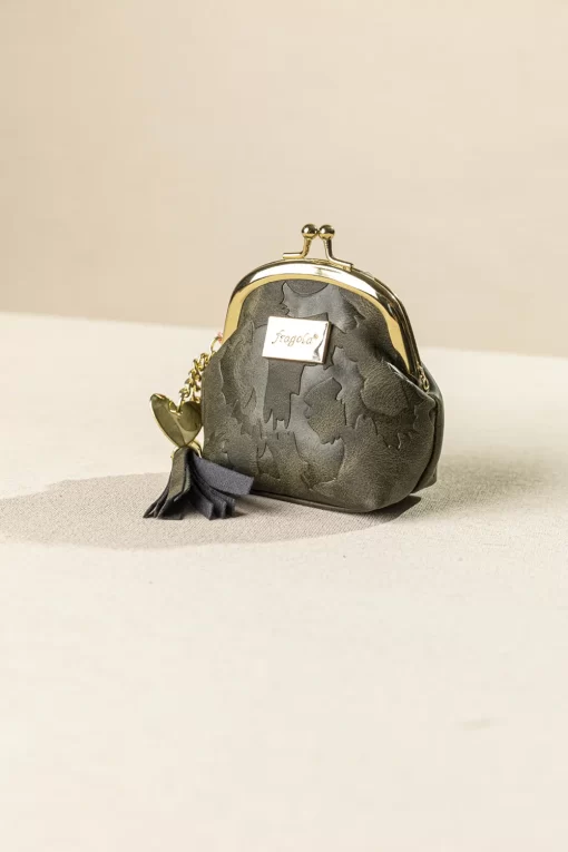 Κερματοθήκη πορτοφολάκι με στόμιο PC08-1CR-olive-creatures