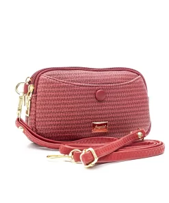 Fragola Τσάντακι χιαστί μέσης PC105-1 Red plexis