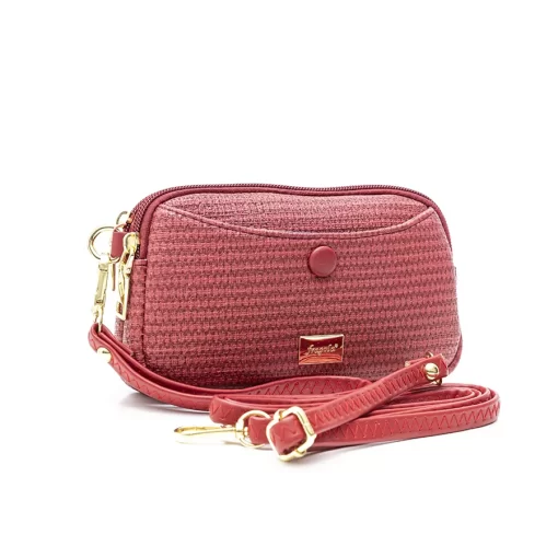 Fragola Τσάντακι χιαστί μέσης PC105-1 Red plexis