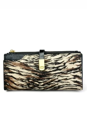 Fragola Μεγάλο Γυναικείο Πορτοφόλι PC336-beige-tiger