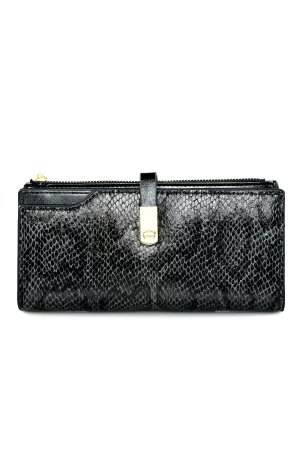 Fragola Μεγάλο Γυναικείο Πορτοφόλι PC336-black-snake