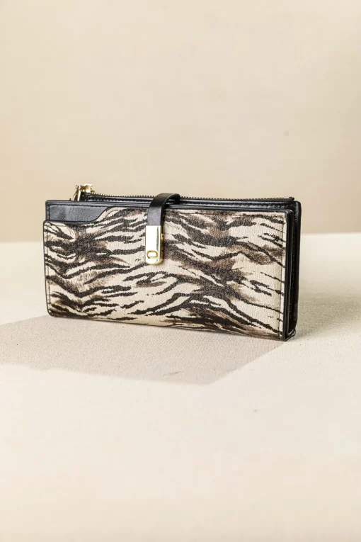 Μεγάλο πορτοφόλι PC336-beige-tiger