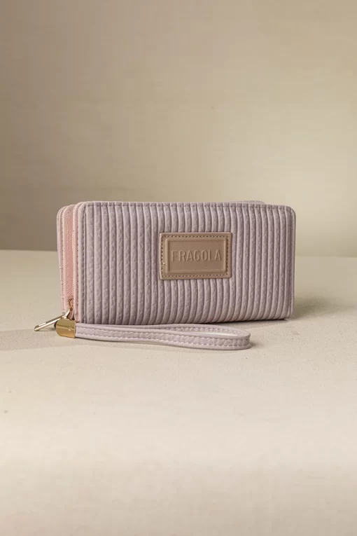 Μεγάλο πορτοφόλι με διπλό άνοιγμα Χρώμα: Ροζ