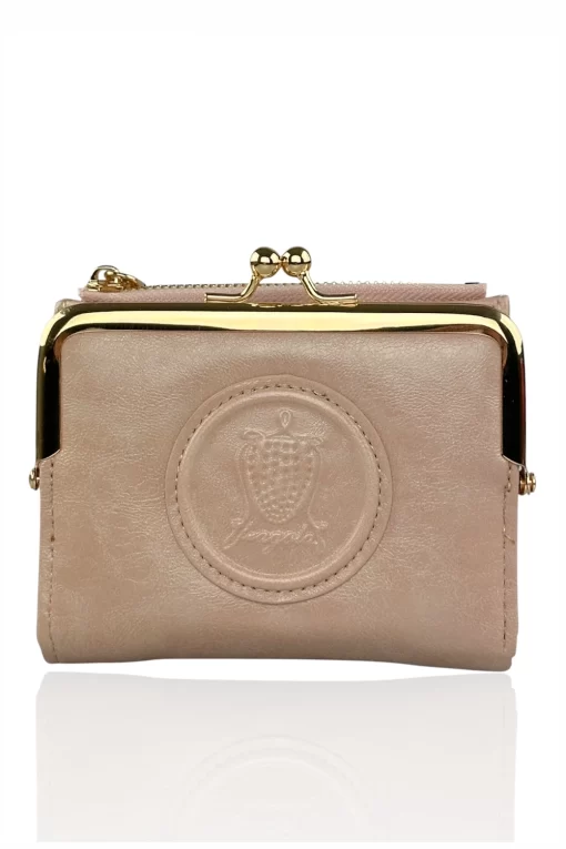 Μικρό πορτοφόλι με vintage στόμιο PC394-black