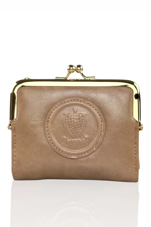 Μικρό πορτοφόλι με vintage στόμιο PC394-black