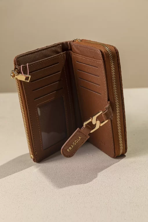 Γυναικείο Πορτοφόλι Συνθετικό Καφέ Fragola PC394