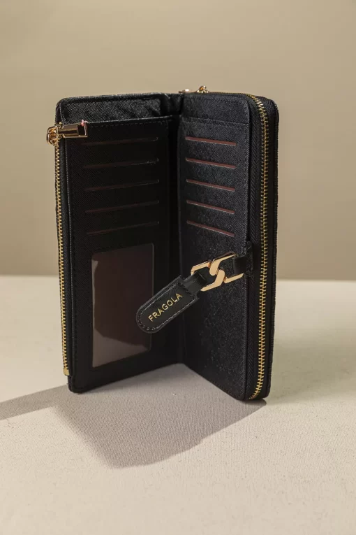 Γυναικείο Πορτοφόλι Συνθετικό Μαύρο Fragola PC398