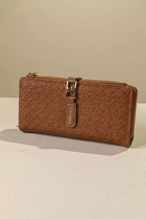 Γυναικείο Πορτοφόλι Συνθετικό Καφέ Fragola PC398