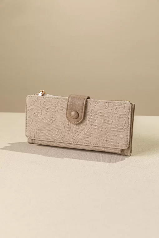 Γυναικείο Πορτοφόλι Συνθετικό Fragola PC401ART Εκρού