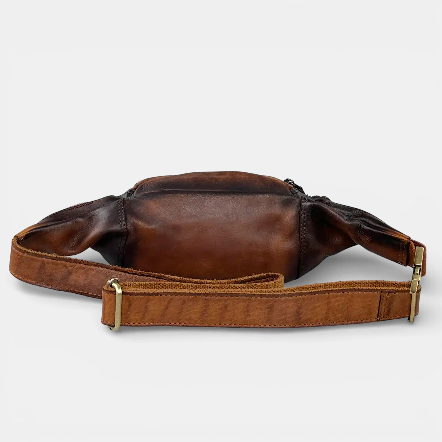 Δερμάτινο τσαντάκι μέσης RCM ταμπά από μαλακό δέρμα με πολλές θήκες