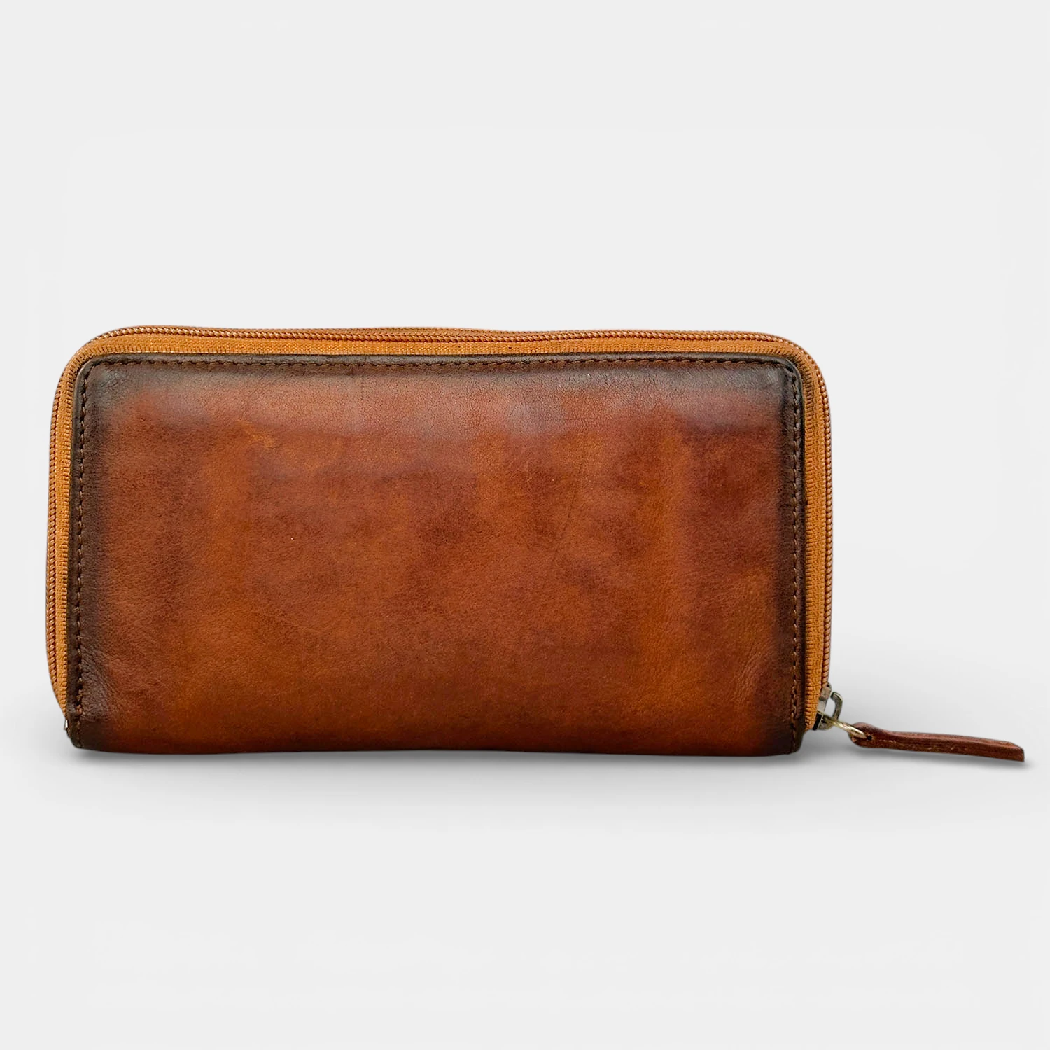 Δερμάτινο γυναικείο πορτοφόλι RCM ταμπά από μαλακό δέρμα με πολλές θήκες καρτών