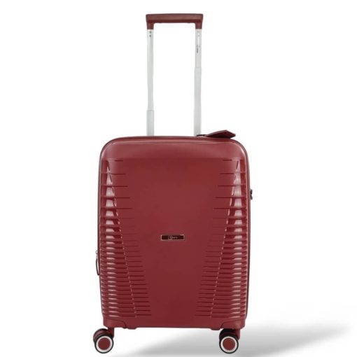 Rain Βαλίτσα Ταξιδίου Καμπίνας Σκληρή με 4 Ρόδες Ύψους 55εκ RB8018C-55 Μπορντό