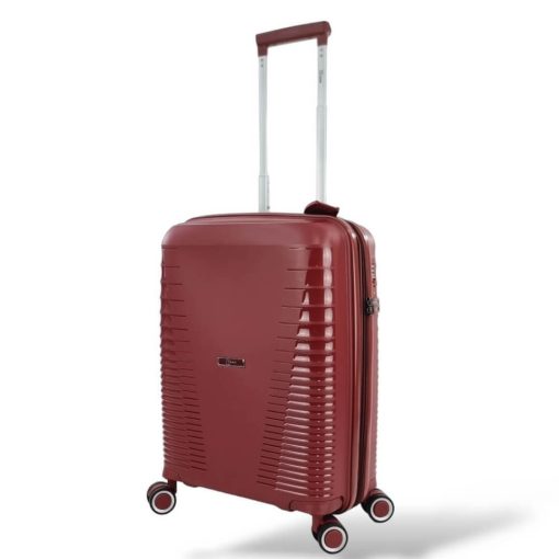 Rain Βαλίτσα Ταξιδίου Καμπίνας Σκληρή με 4 Ρόδες Ύψους 55εκ RB8018C-55 Μπορντό